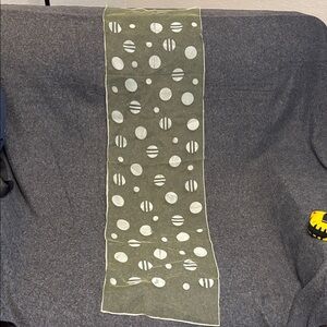 Vintage Polka Dot Green Scarf Made in Italy